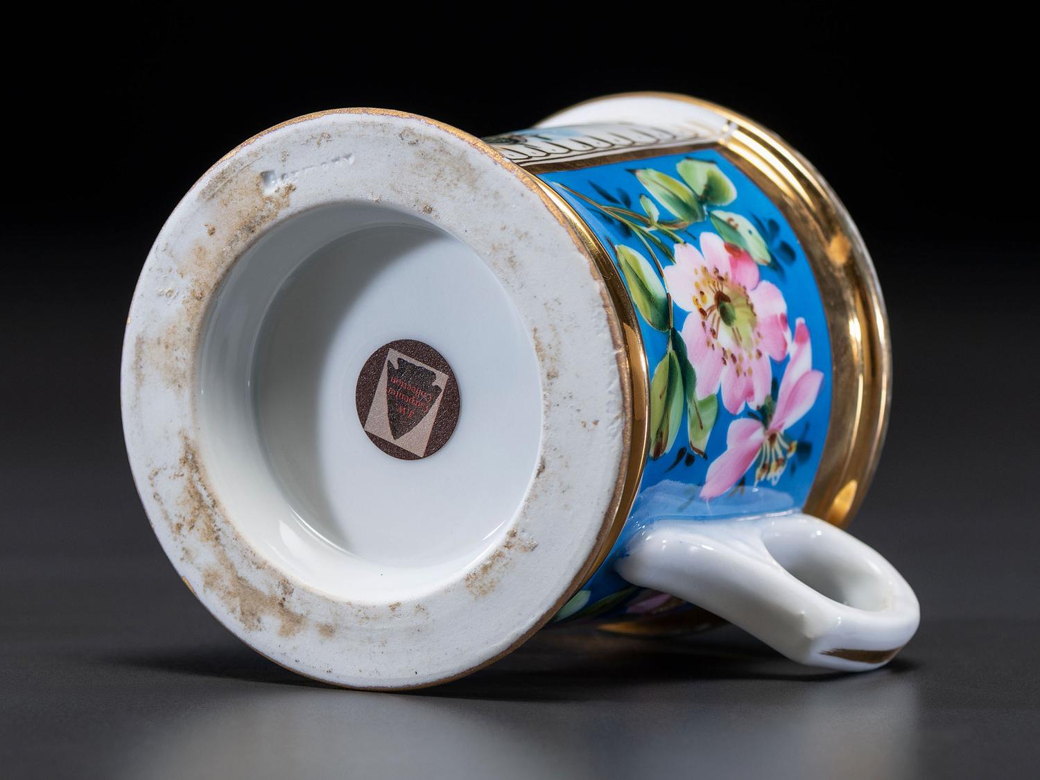 An Open Touring Car Porcelain Shaving Mug