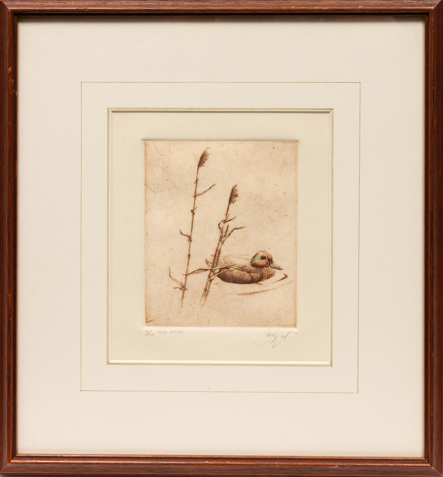 Three Prints: Inviting Pond , edition 33/100; Teal Afloat , edition 11/100; Mallard Afloat , edition 90/100