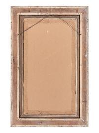 A Contemporary Painted and Parcel Gilt Mirror