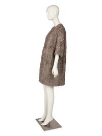 J. Mendel Brown Broadtail Open-Front Coat, 2000s