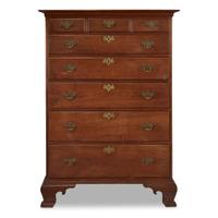 Chippendale walnut tall chest Delaware Valley, circa 1780