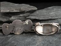 Navajo Silver and Turquoise Bracelet AND Pin