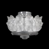 A Lalique Chene Ceiling Fixture