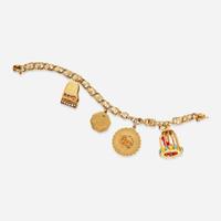 A 14K Yellow Gold Charm Bracelet