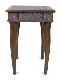 A Studio Craft Millefiori Ceramic Inlaid Side Table