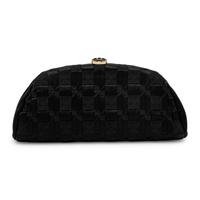 Chanel, Black Satin Evening Clutch