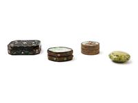 Four Chinese Covered Boxes
