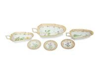 A Group of Royal Copenhagen Flora Danica Porcelain Table Articles