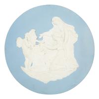 A Round Wedgwood Jasperware Plaque, Cupid as Oracle, Circa 1790