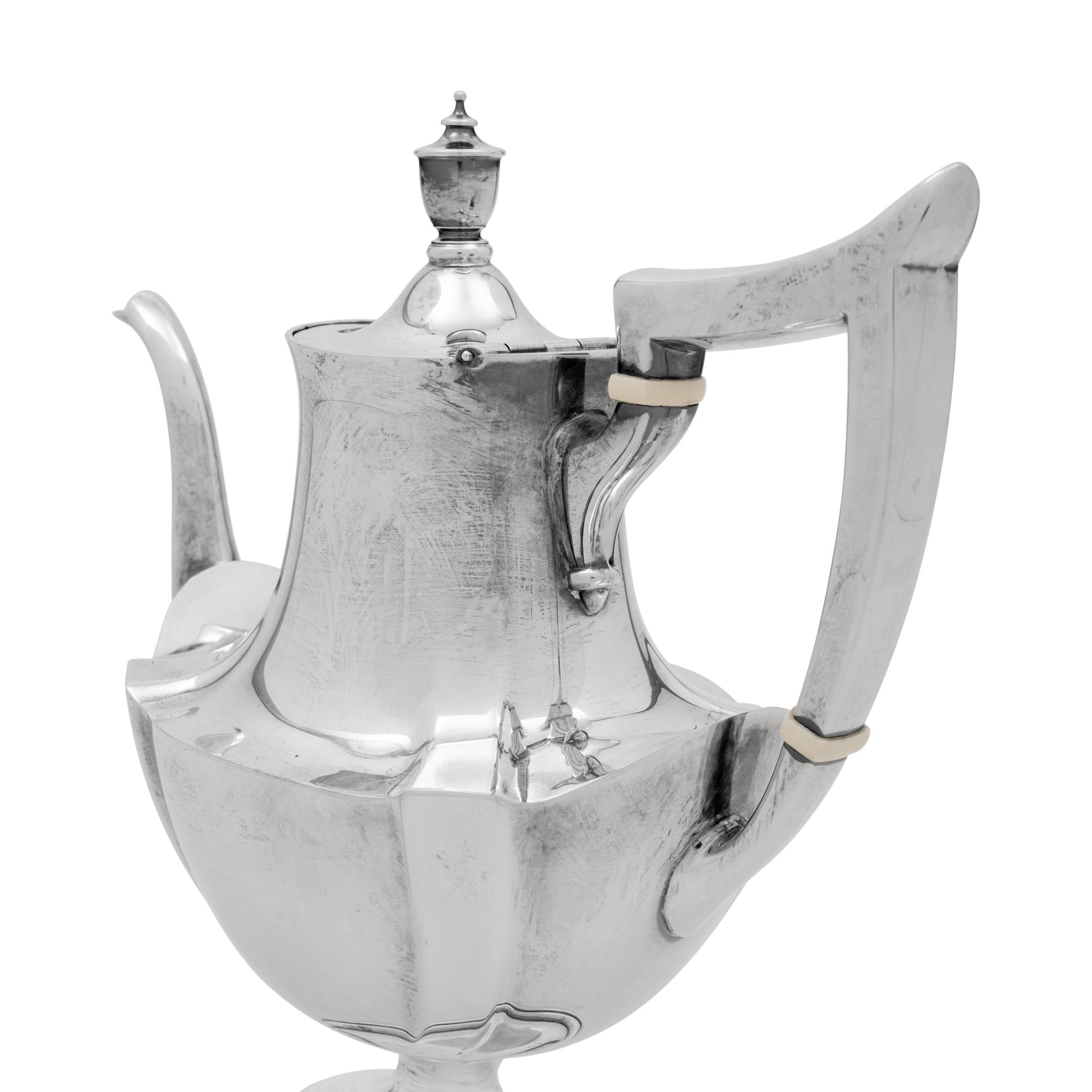 An American Silver Five-Piece Tea and Coffee Service