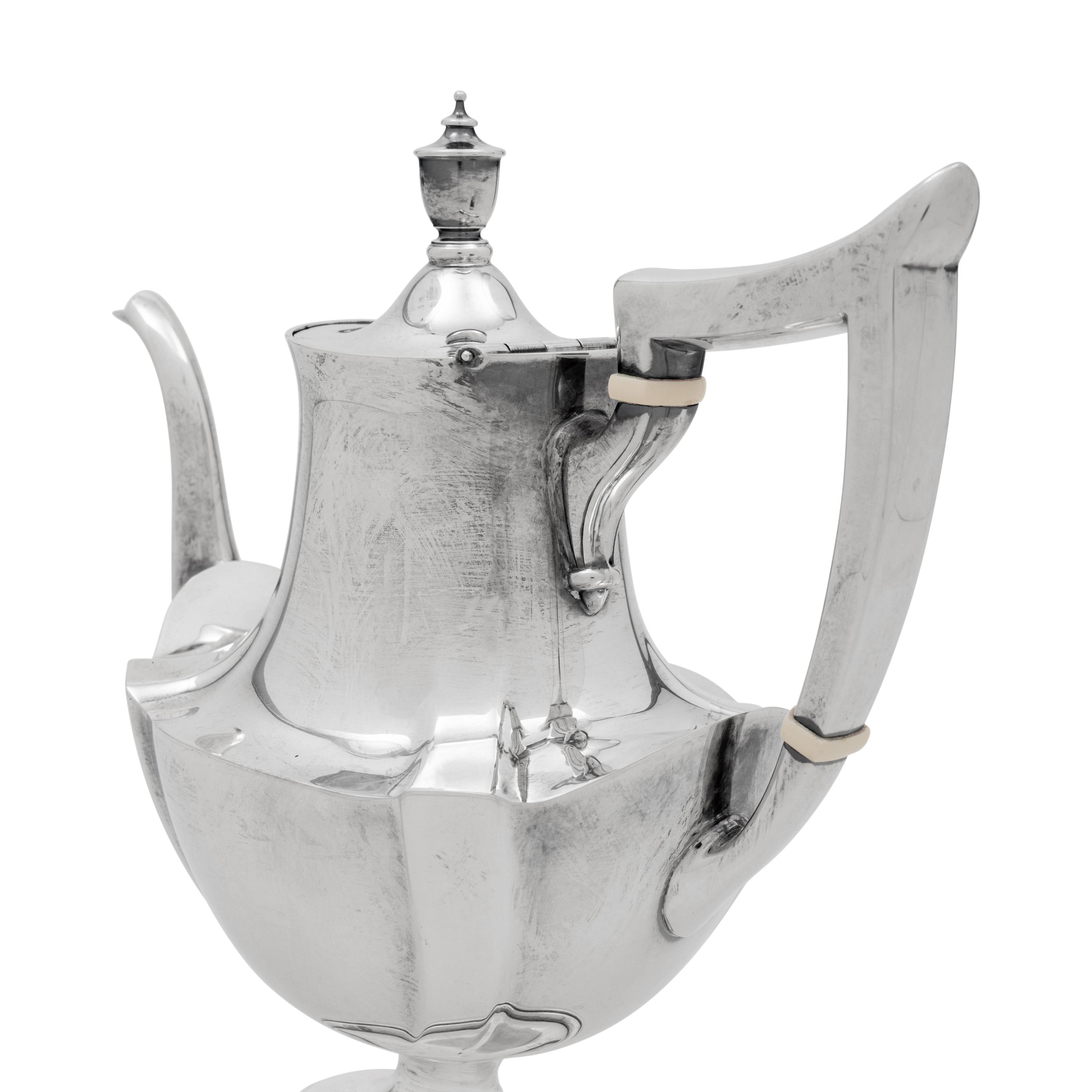 An American Silver Five-Piece Tea and Coffee Service