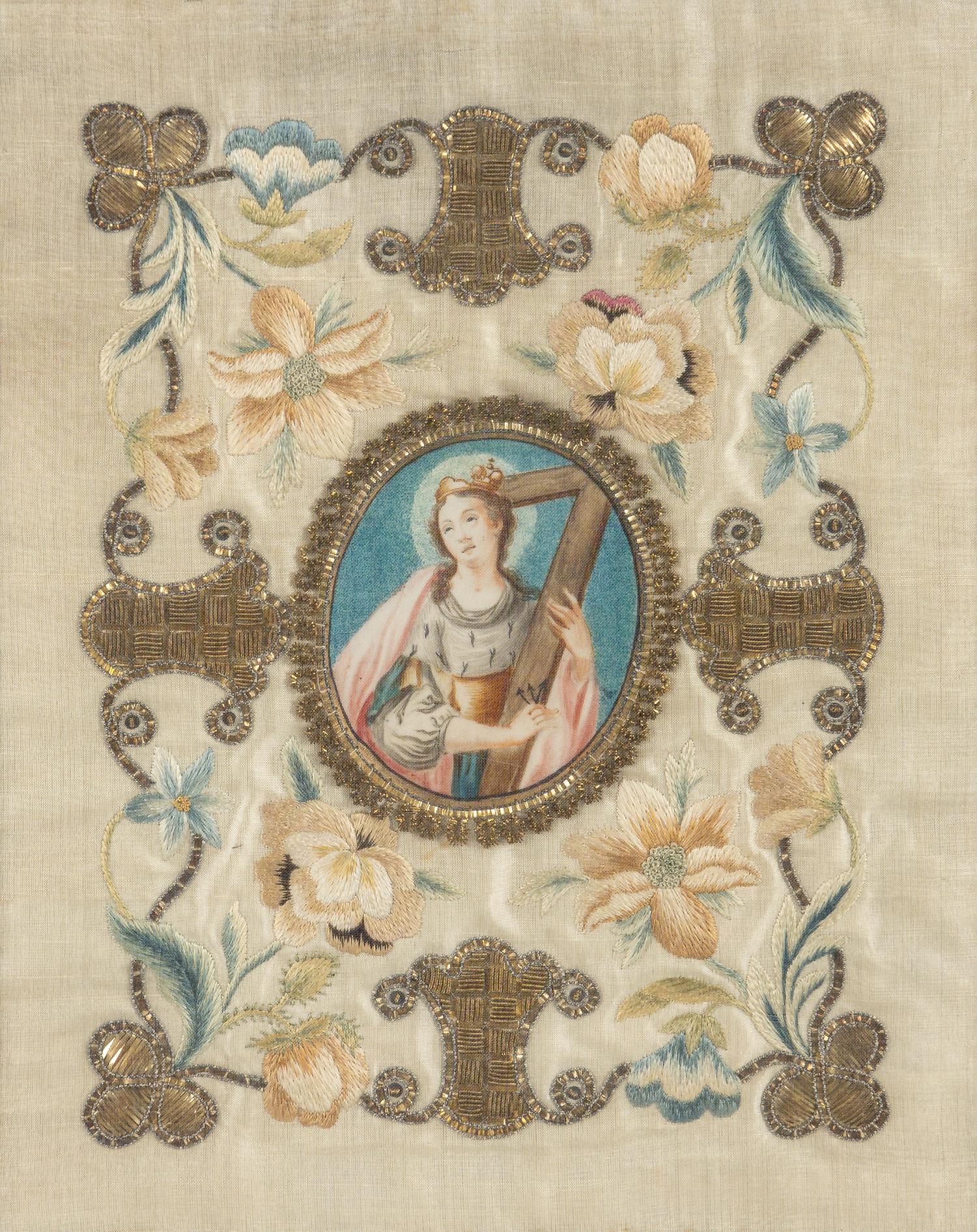 A Group of Four Religious Embroideries