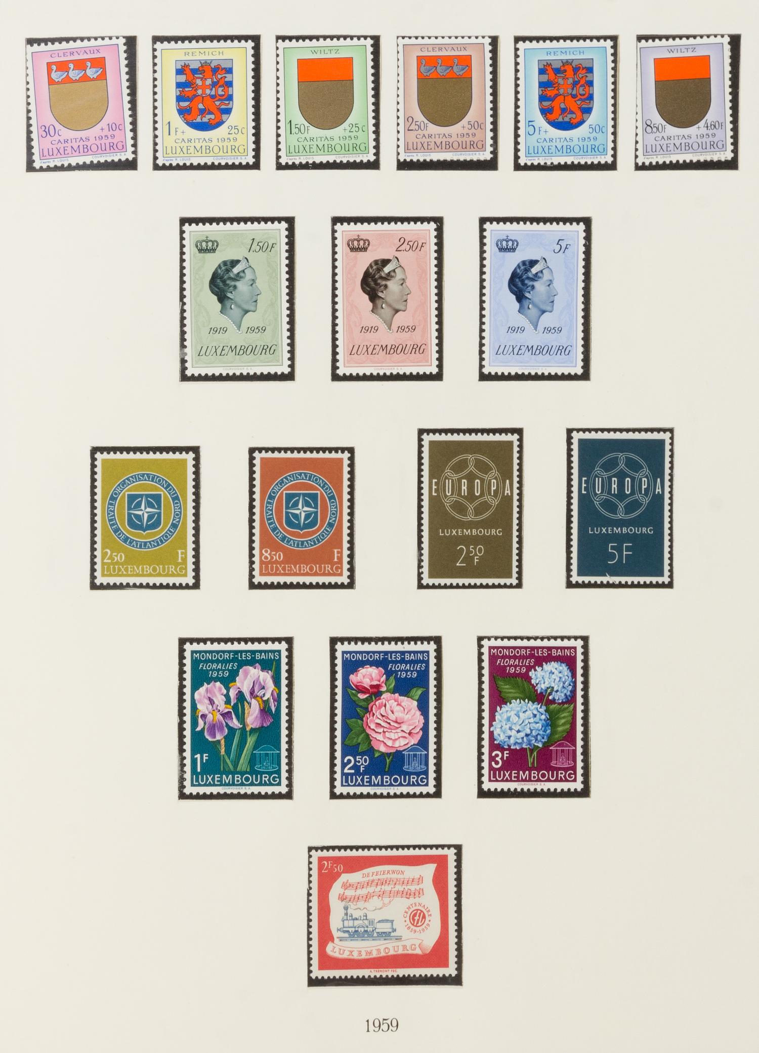 A Collection of Luxembourg Postage Stamps — LIGHTHOUSE STAMP ALBUM-No. 317SF1921-1967