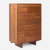 George Nakashima (American, 1905-1990) "Hi Boy" Tall Chest of Drawers, New Hope, Pennsylvania, 1961
