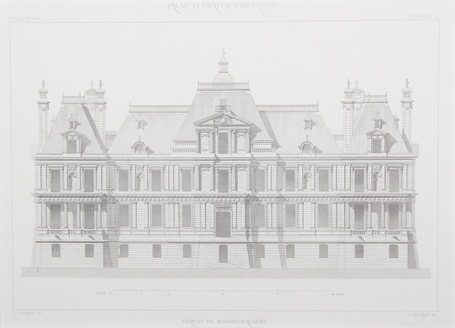 Claude Sauvageot, (French, 19th Century), originally published in the late 1860's, the group comprises: Vol.1 PL-XXVIII Planche 2 Chate