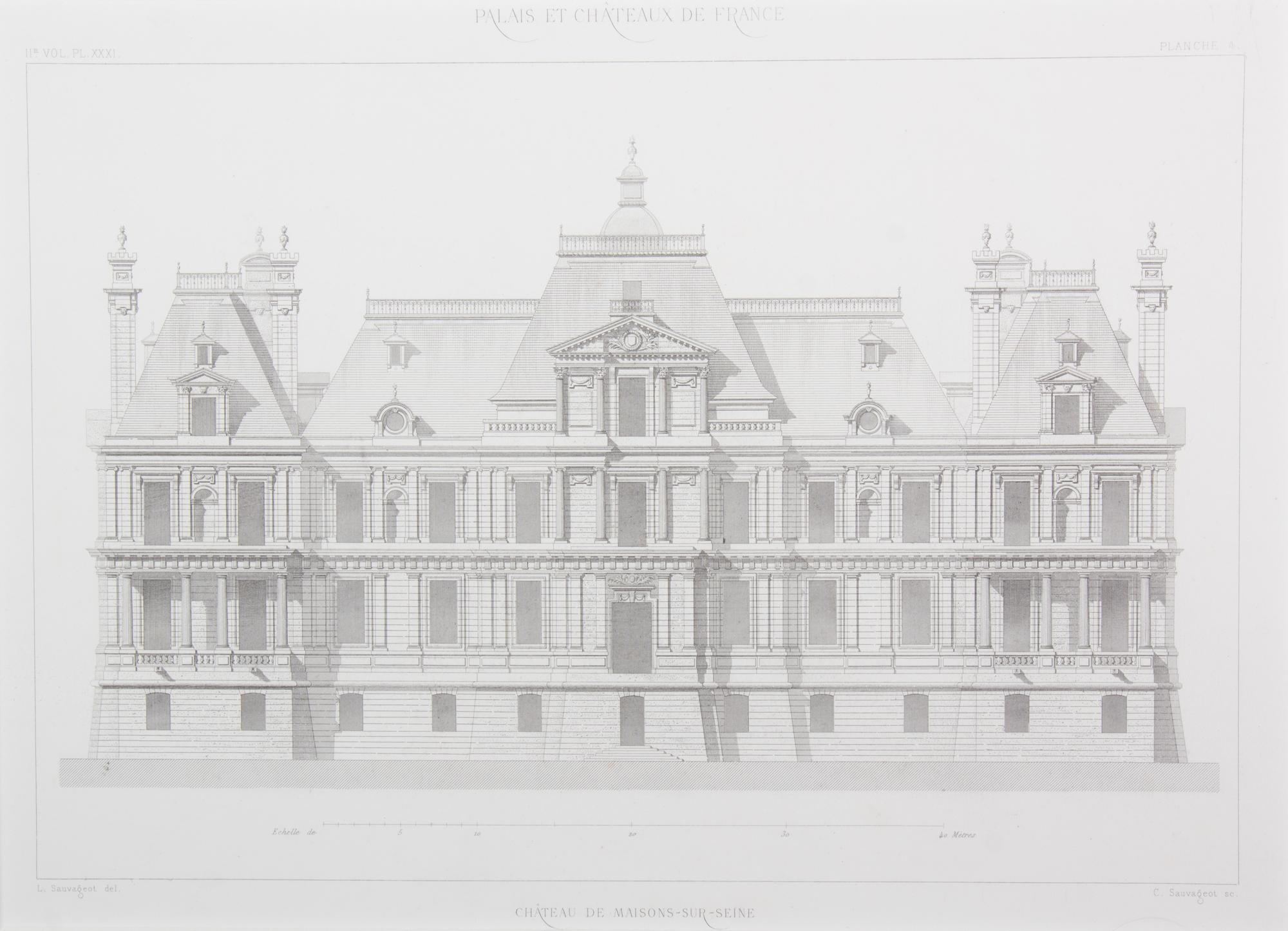 Claude Sauvageot, (French, 19th Century), originally published in the late 1860's, the group comprises: Vol.1 PL-XXVIII Planche 2 Chate