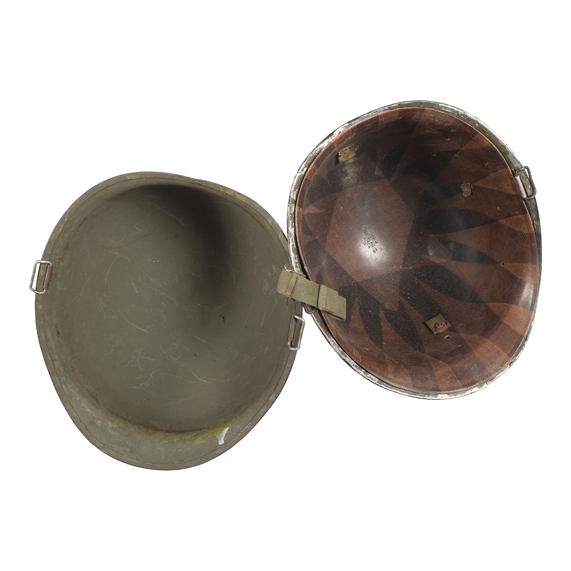 Group of Two Swivel Bale M1 Helmets