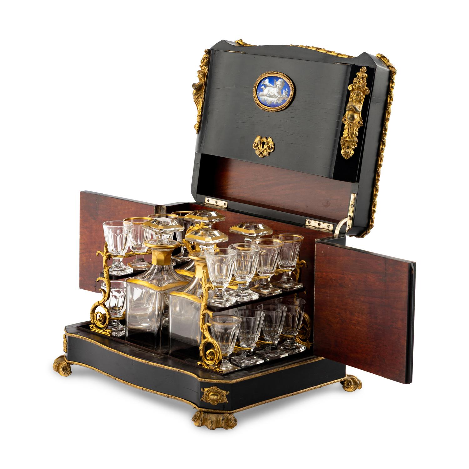 A French Gilt Bronze Mounted Rosewood Cave à Liqueur