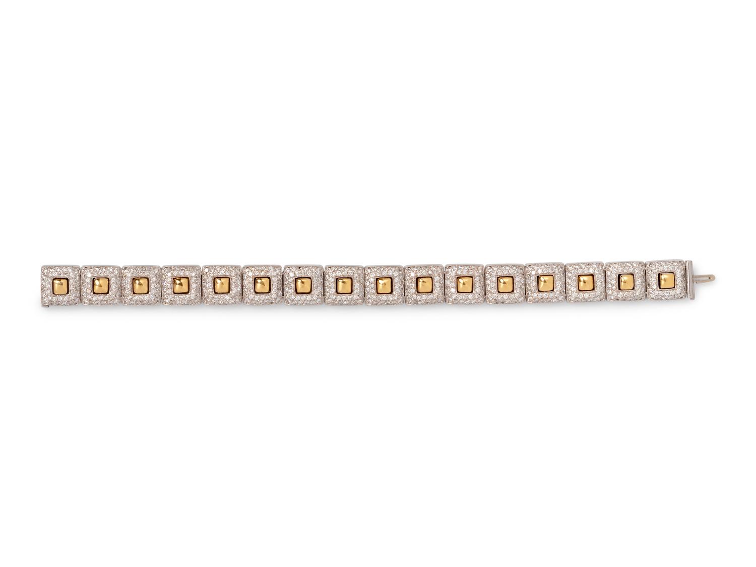 Bicolor Gold and Diamond Bracelet