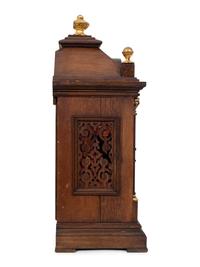 A Victorian Gilt Metal Mounted Oak Bracket Clock