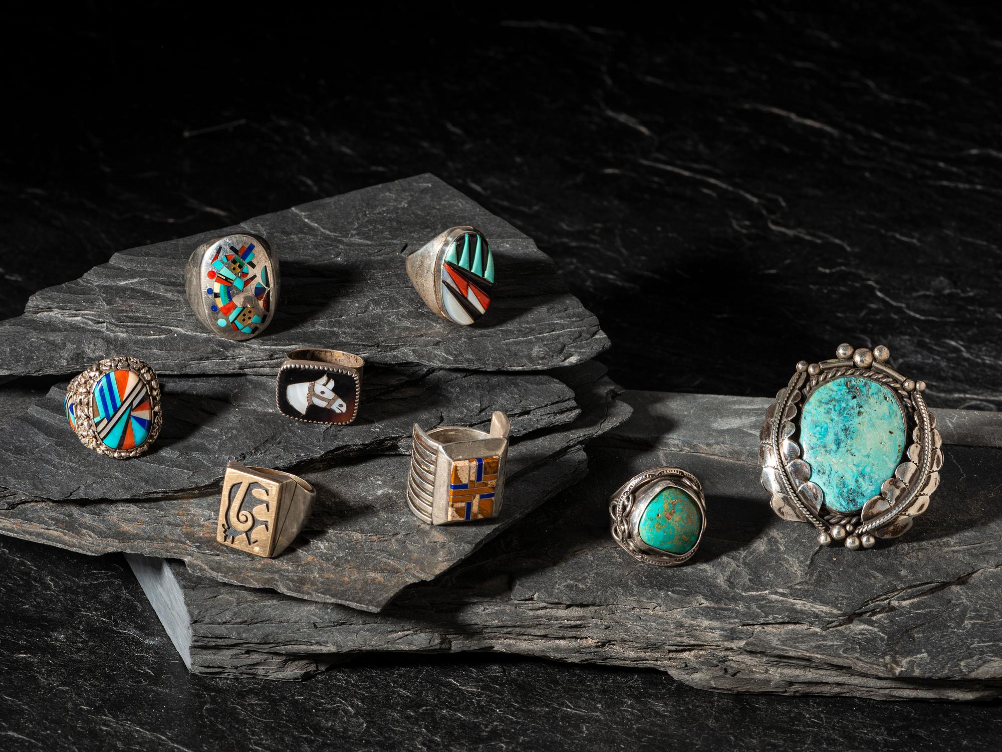 Navajo, Zuni, and Hopi Rings