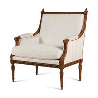 A Four Piece Suite of Louis XVI Style Carved Beechwood Seat Furniture