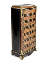 A Napoleon III Boulle Marquetry Semainier
