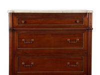 A Louis XVI Style Marble Top Tall Chest of Drawers — 19th/20th Century