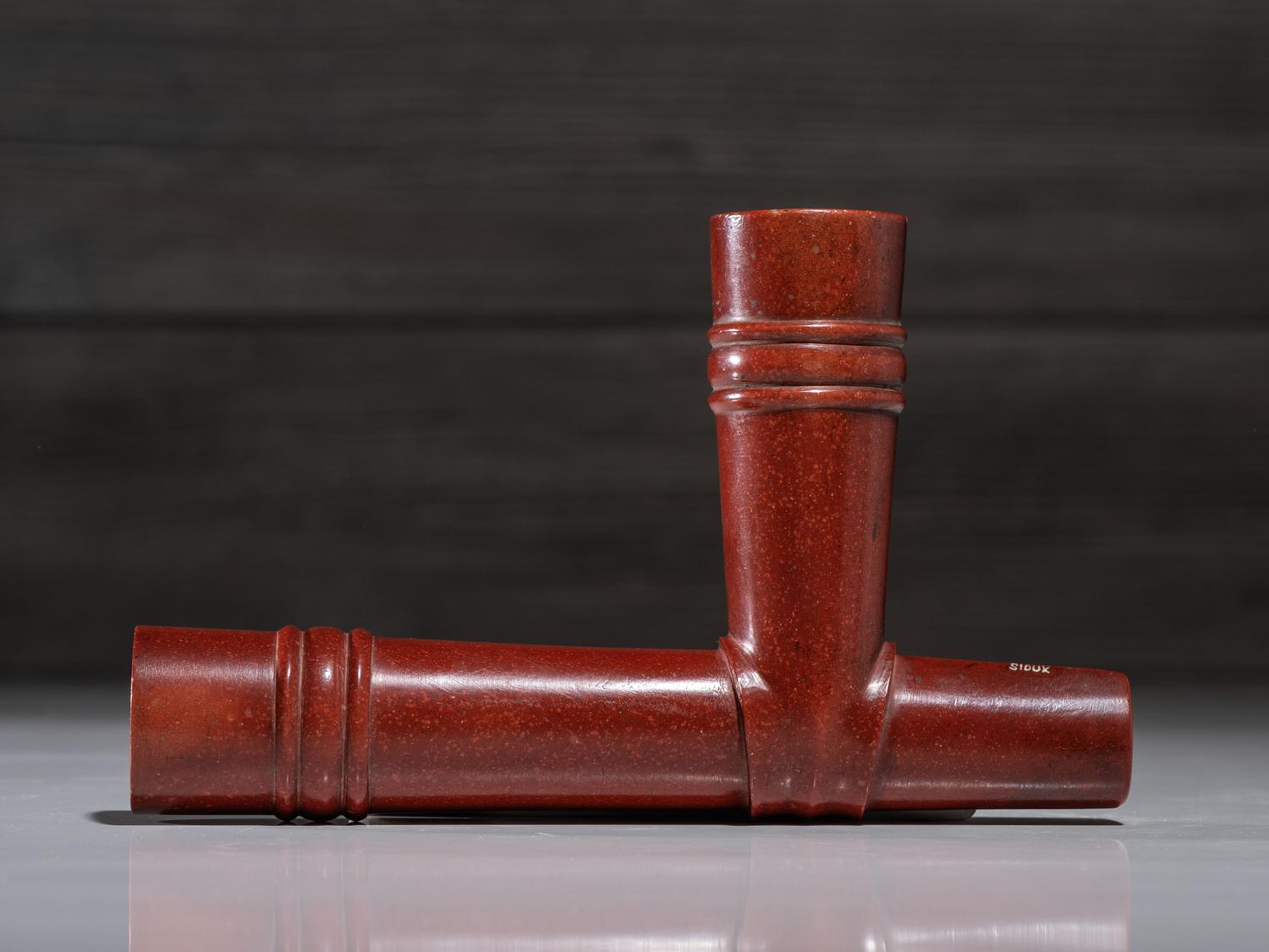 Sioux Catlinite Pipe Bowl, with Rings