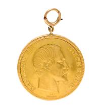 A French 100 Franc Coin Concealed Watch Pendant, Patek Philippe, 21.80 dwts.