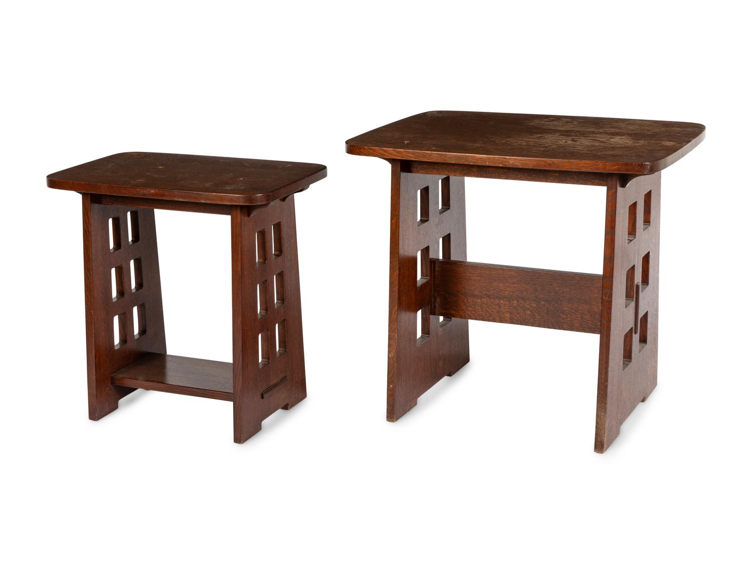 Two Voorhees Craftsman Side Tables