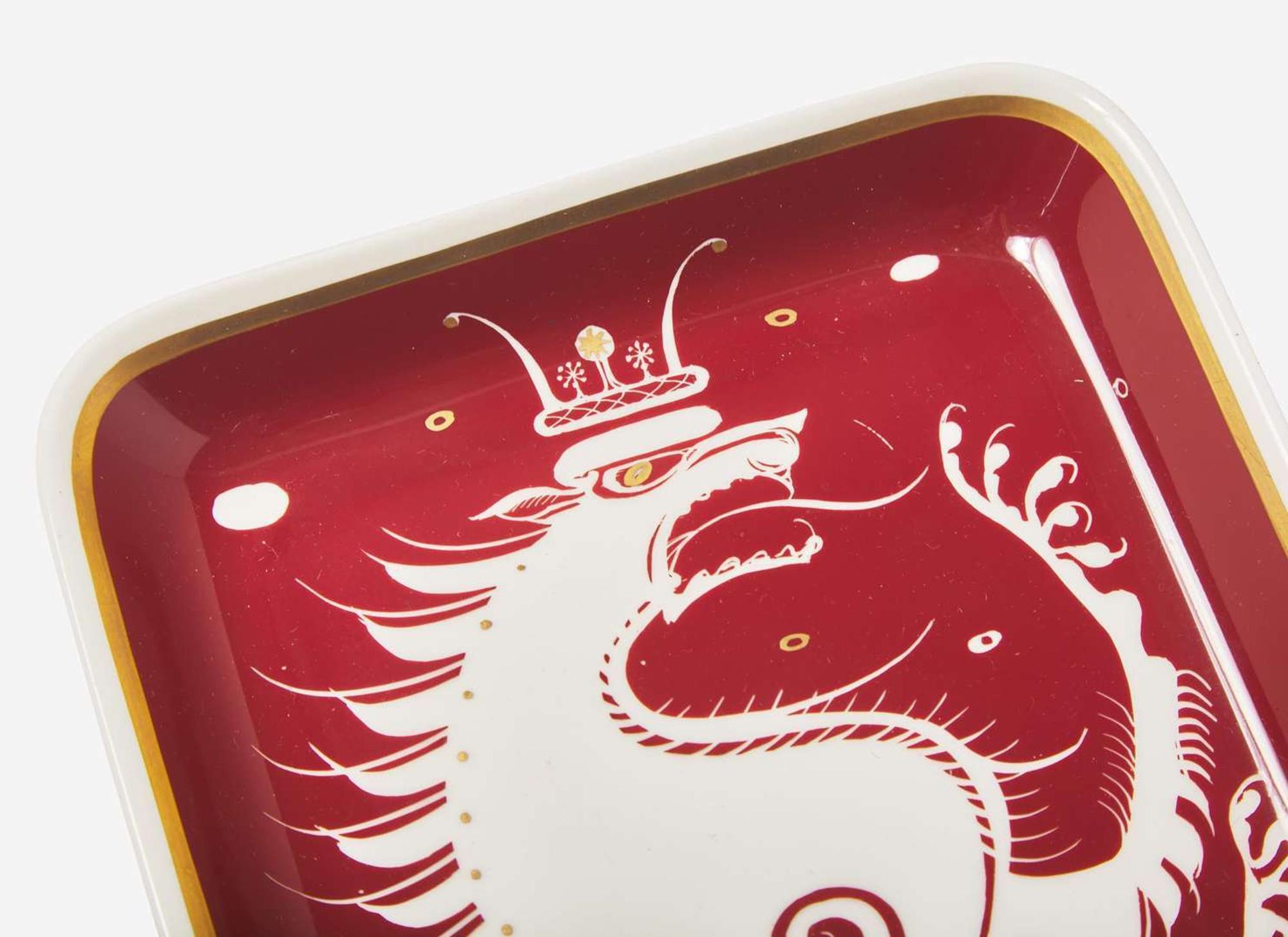 A Susie Cooper "Lion & Unicorn" Bone China Tray, UK, circa 1951