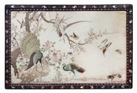A Cantonese Embroidered Silk Wall Panel
