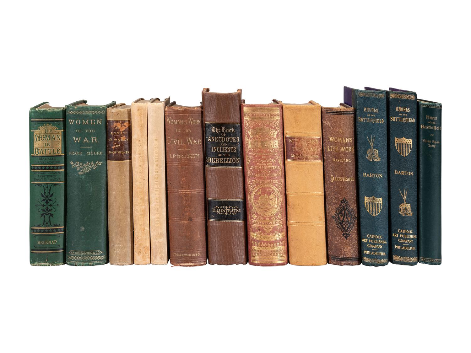 [CIVIL WAR]. Women in the Civil War. Approx. 30 works in 30 volumes.