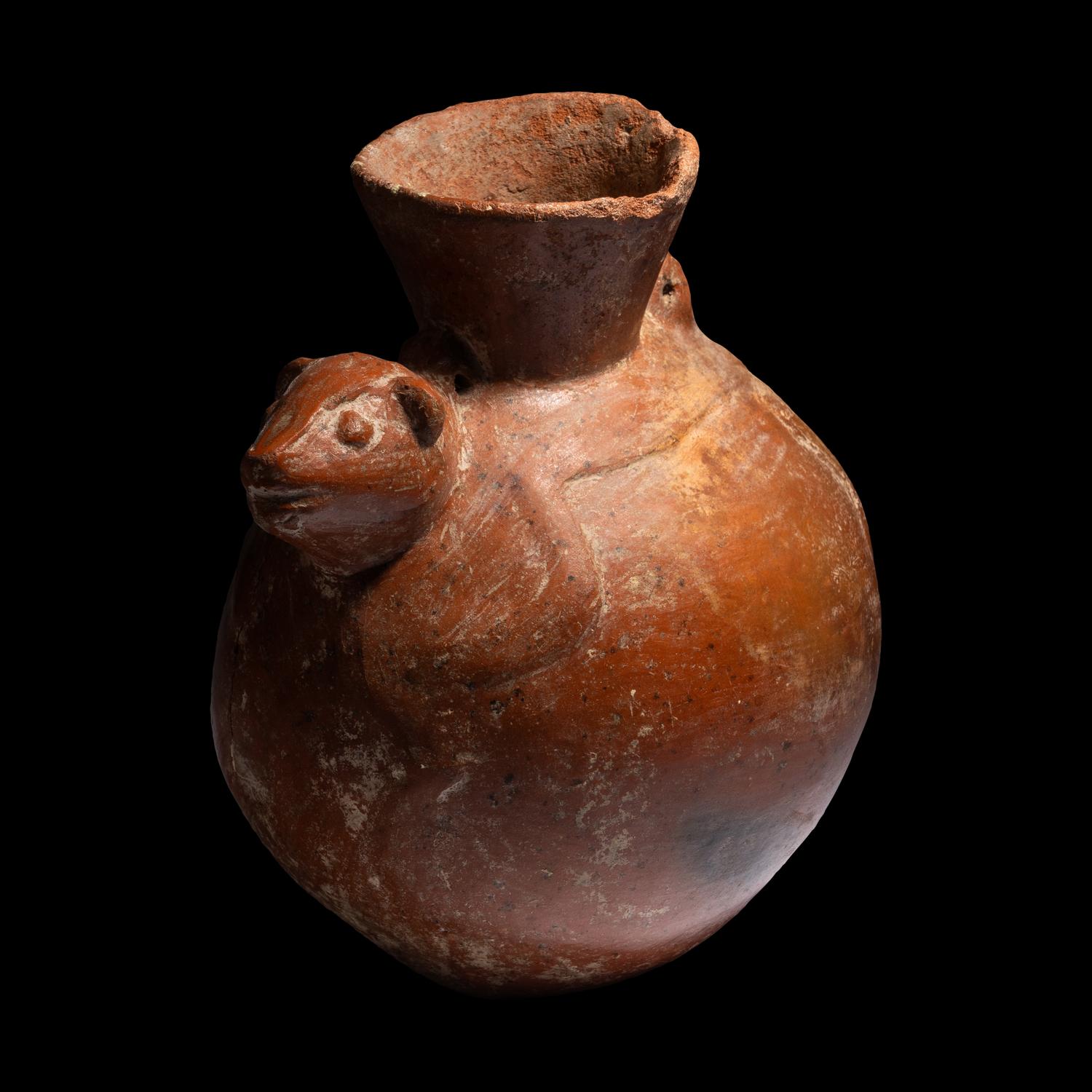 A Chimu Animal Effigy Vessel