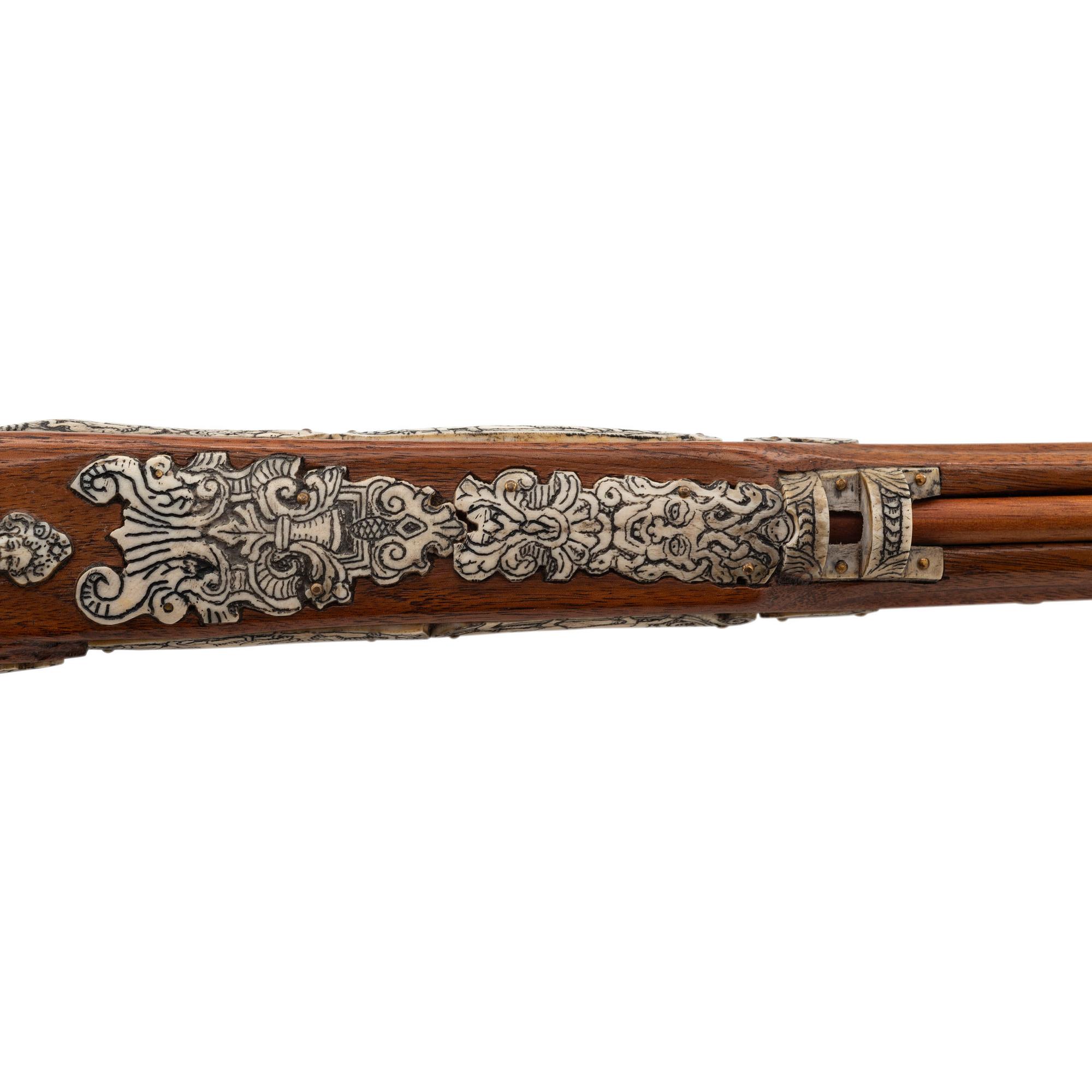 Contemporary Franco-German Snaphaunce Rifle with Venus Motifs