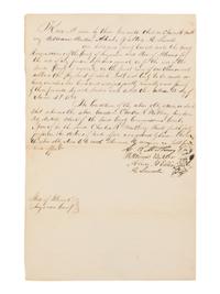 LINCOLN, Abraham (1809-1865). Manuscript document signed twice ("A. Lincoln"), [Springfield], 18 June 1838.