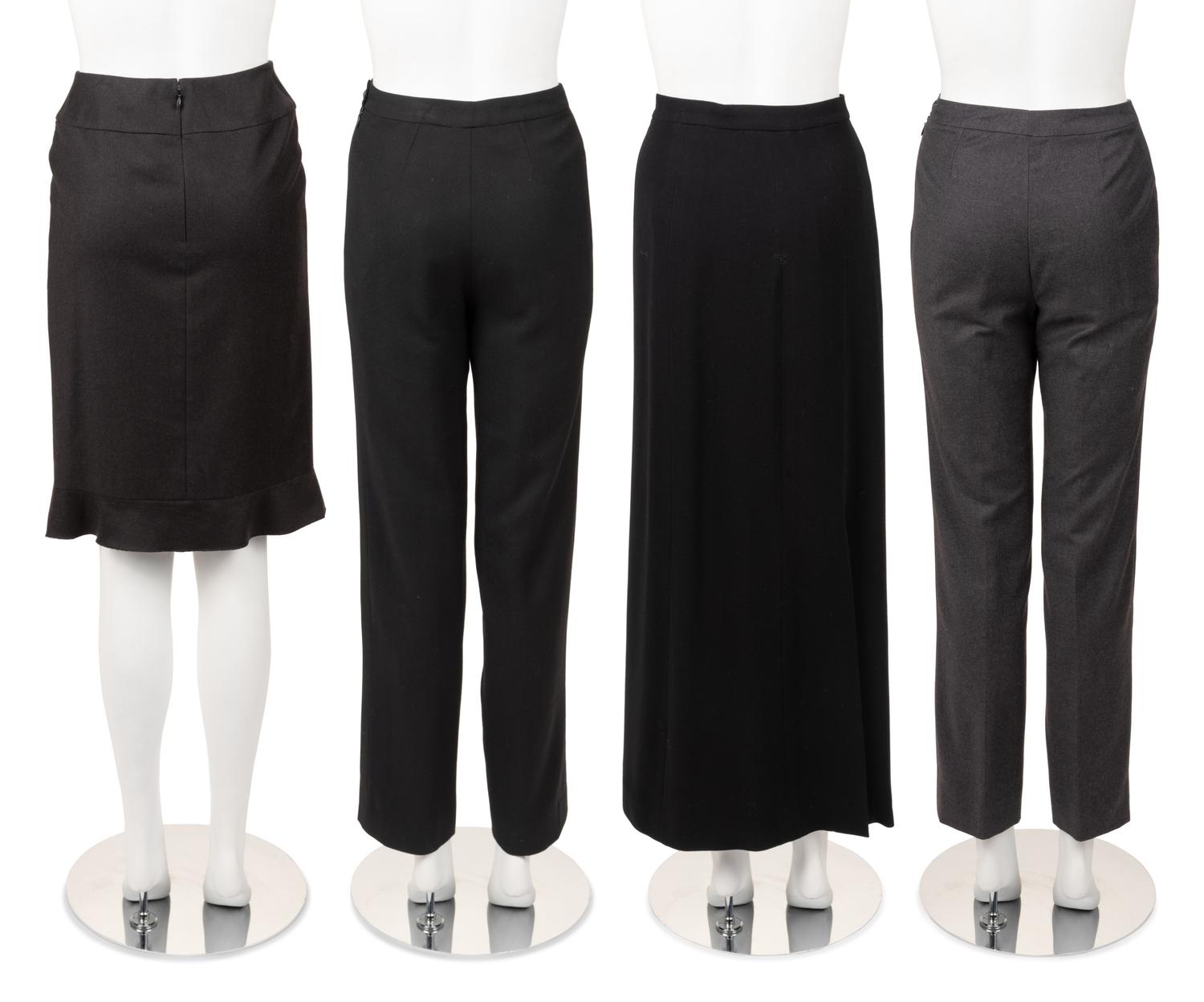 Four Chanel Bottom Separates: Two Pants and Two Skirts, 1990-2010s