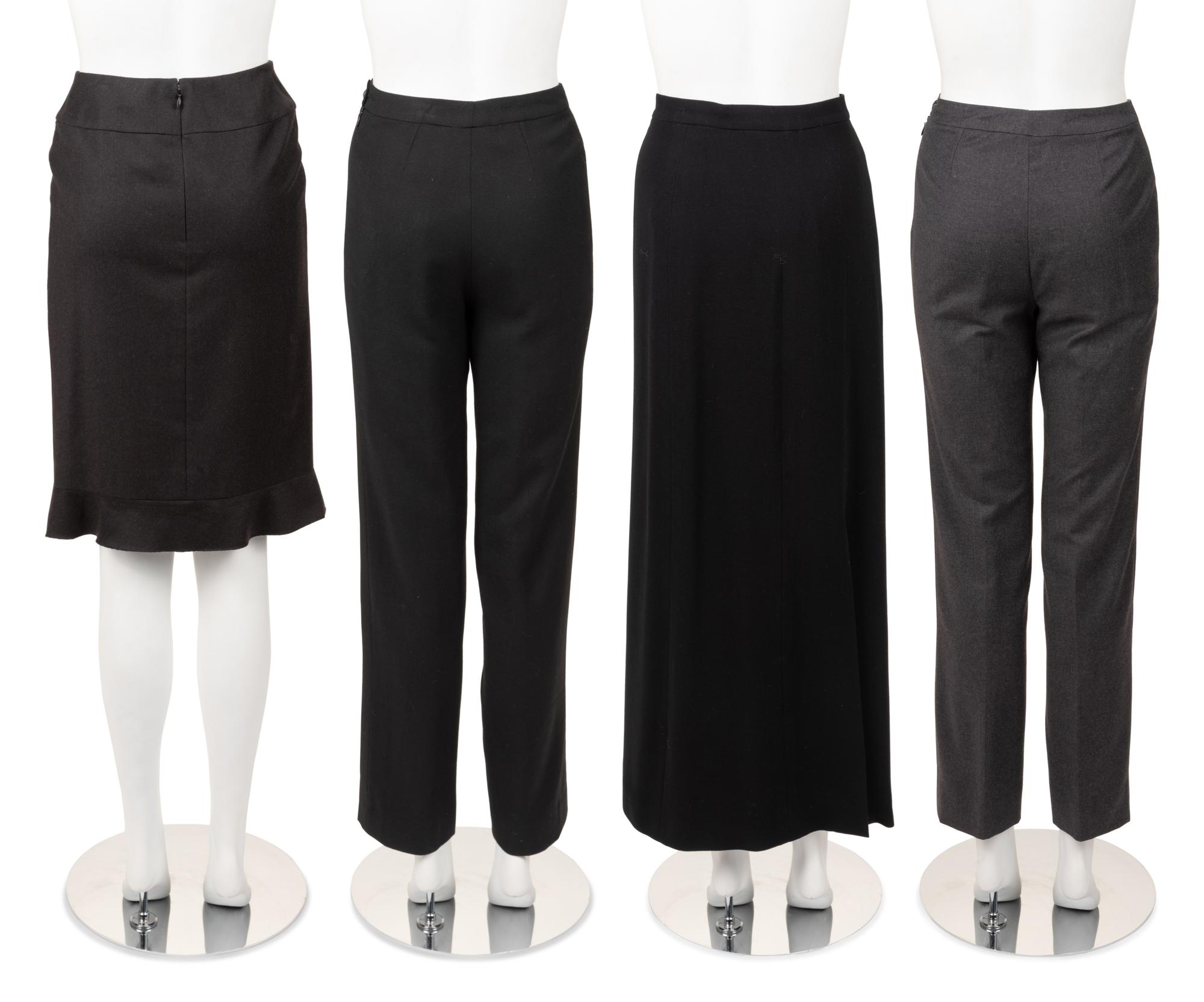 Four Chanel Bottom Separates: Two Pants and Two Skirts, 1990-2010s