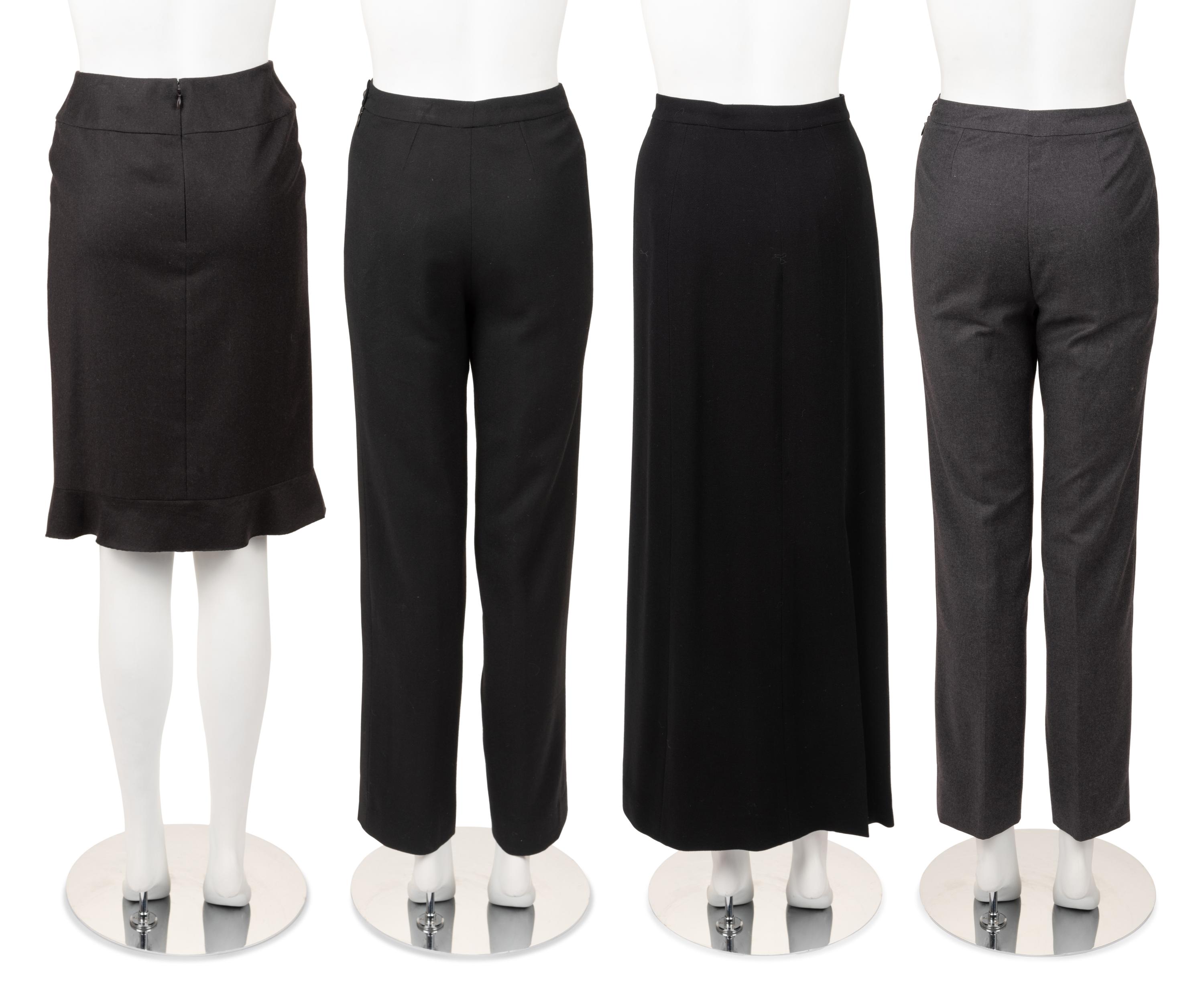 Four Chanel Bottom Separates: Two Pants and Two Skirts, 1990-2010s