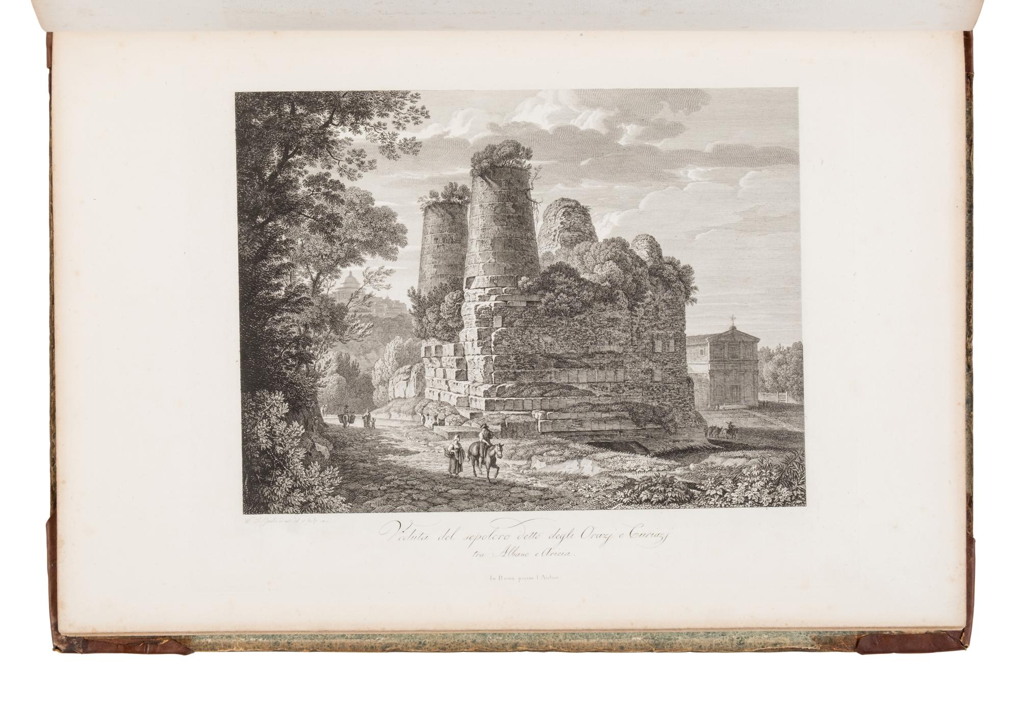 [Prints] Gmelin, Wilhelm Friedrich. ( Dissertazioni di Tivoli e di Albano in dodici Tavole )
