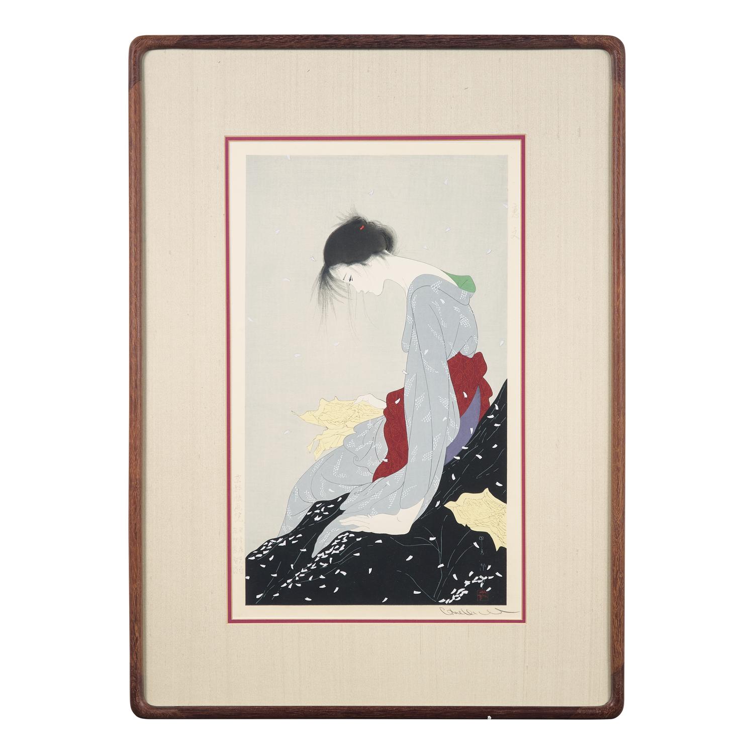 Kiyoshi Nakajima (Japanese, B. 1943) Three Prints 中島潔 浮世繪三幅
