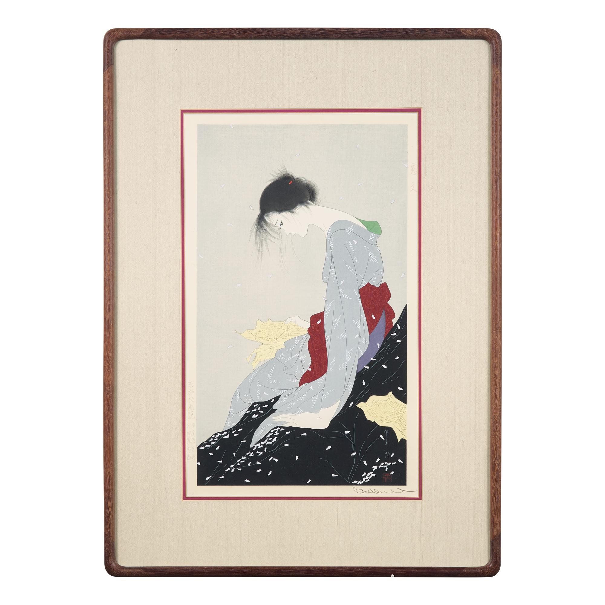 Kiyoshi Nakajima (Japanese, B. 1943) Three Prints 中島潔 浮世繪三幅