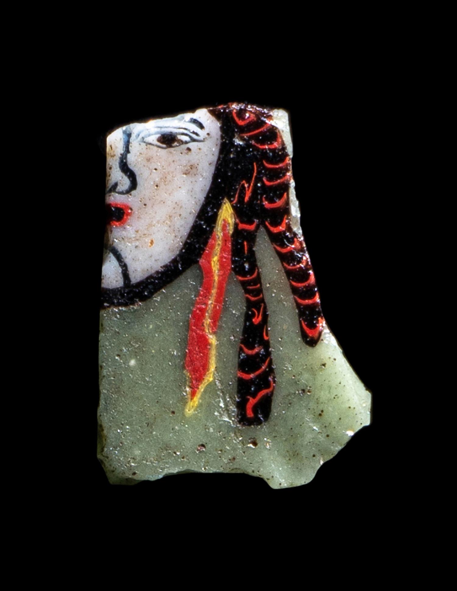 An Romano-Egyptian Mosaic Glass Inlay Fragment