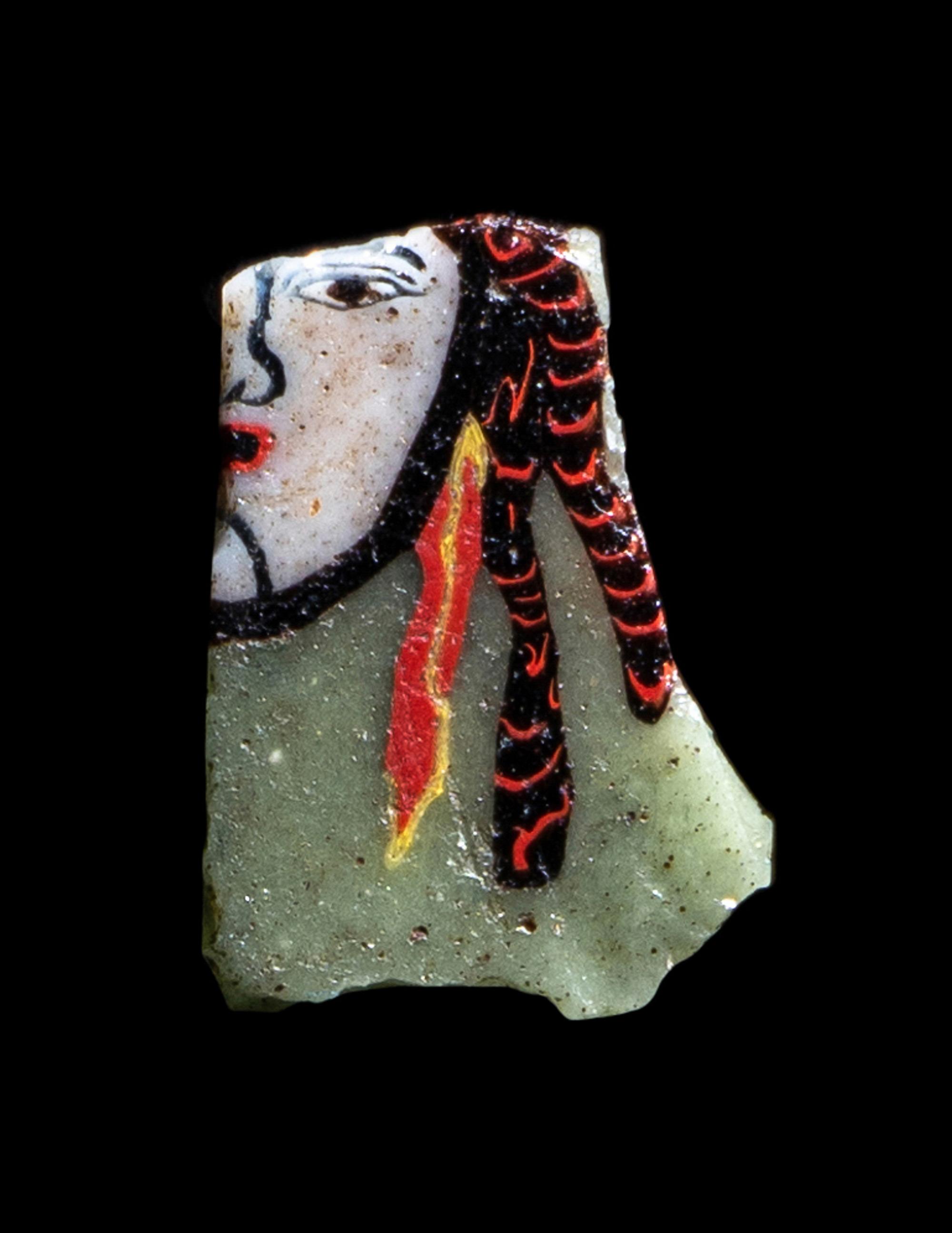 An Romano-Egyptian Mosaic Glass Inlay Fragment