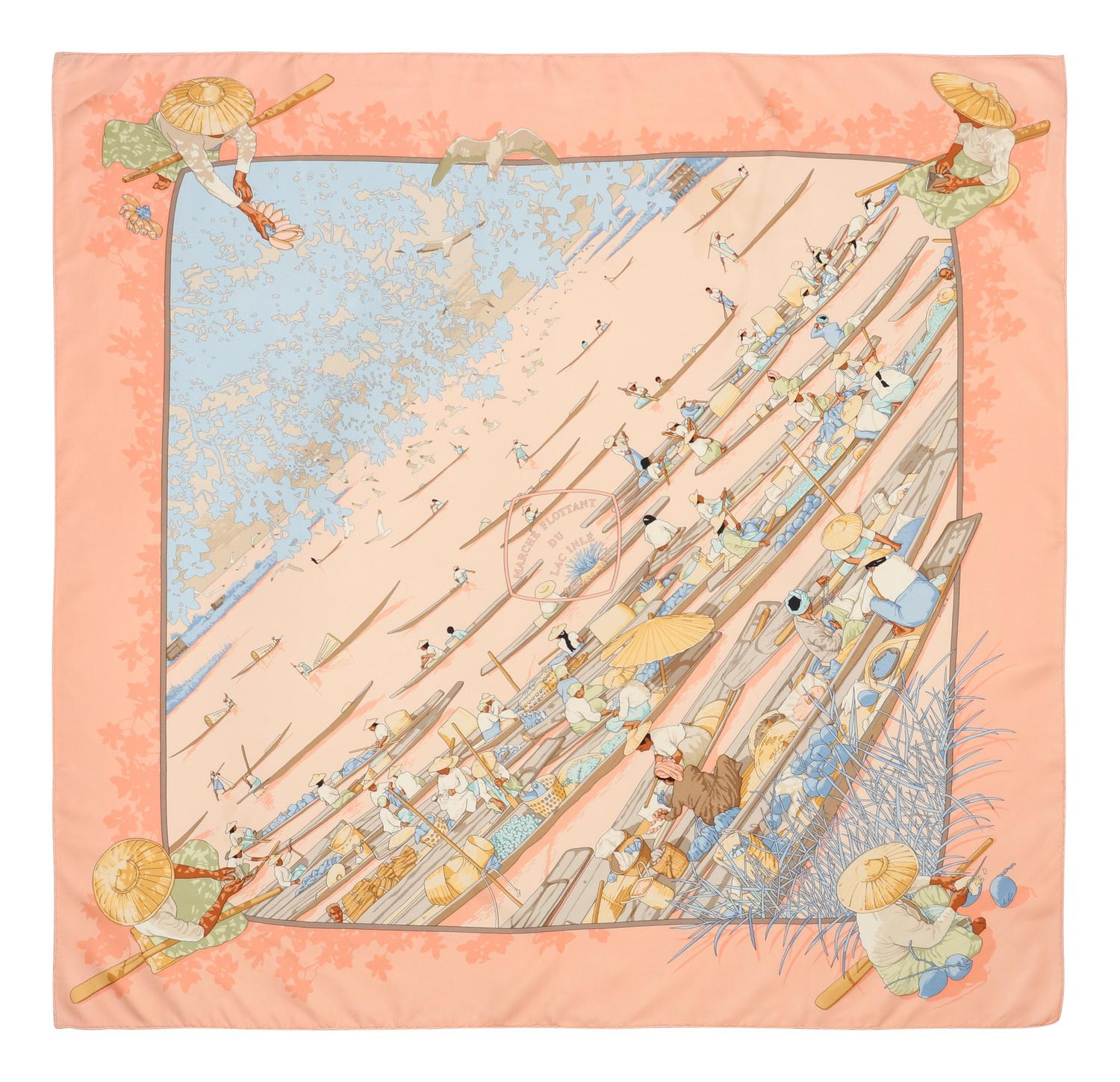 Two Hermès 90cm Silk Scarf, Carré