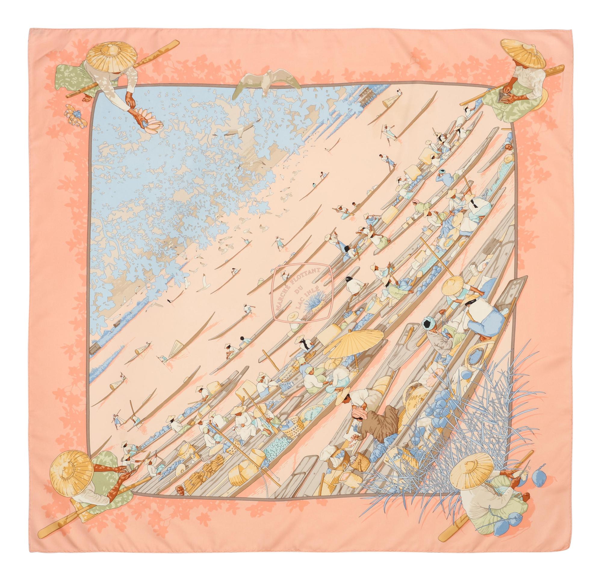 Two Hermès 90cm Silk Scarf, Carré