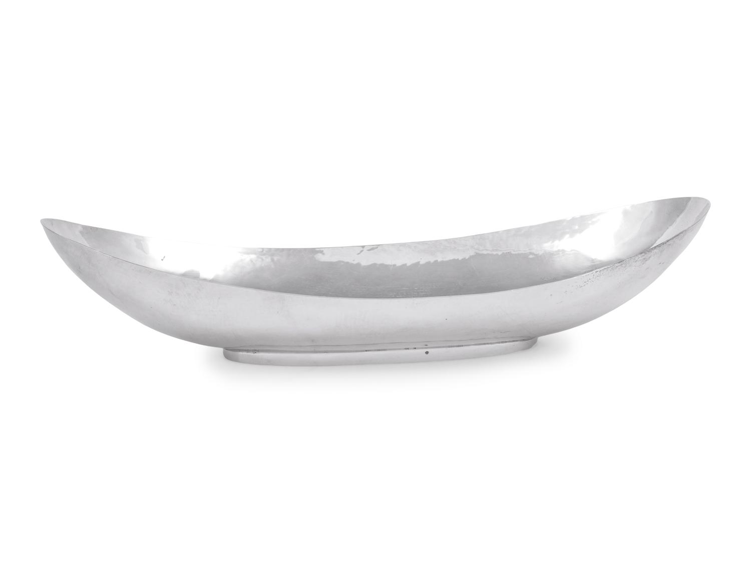 An Allan Adler Silver Bread Dish