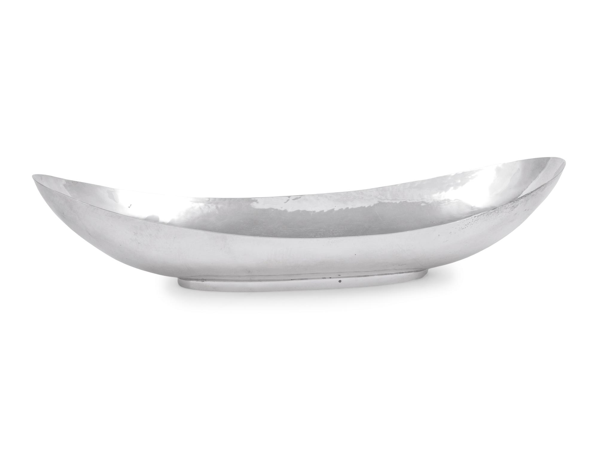An Allan Adler Silver Bread Dish