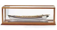 Painted wooden model of a Peterhead whaleboat from the whaler Eclipse Colin B. Gray (1915-1992), Nantucket, Massachusetts, circa 1980